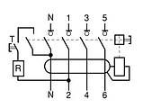 Диференційний вимикач (ПЗВ) Easy9 EZ9R34425, 4P 25А 30мА, фото 4