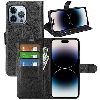 Чохол-книжка Litchie Wallet для Apple iPhone 14 Pro Black