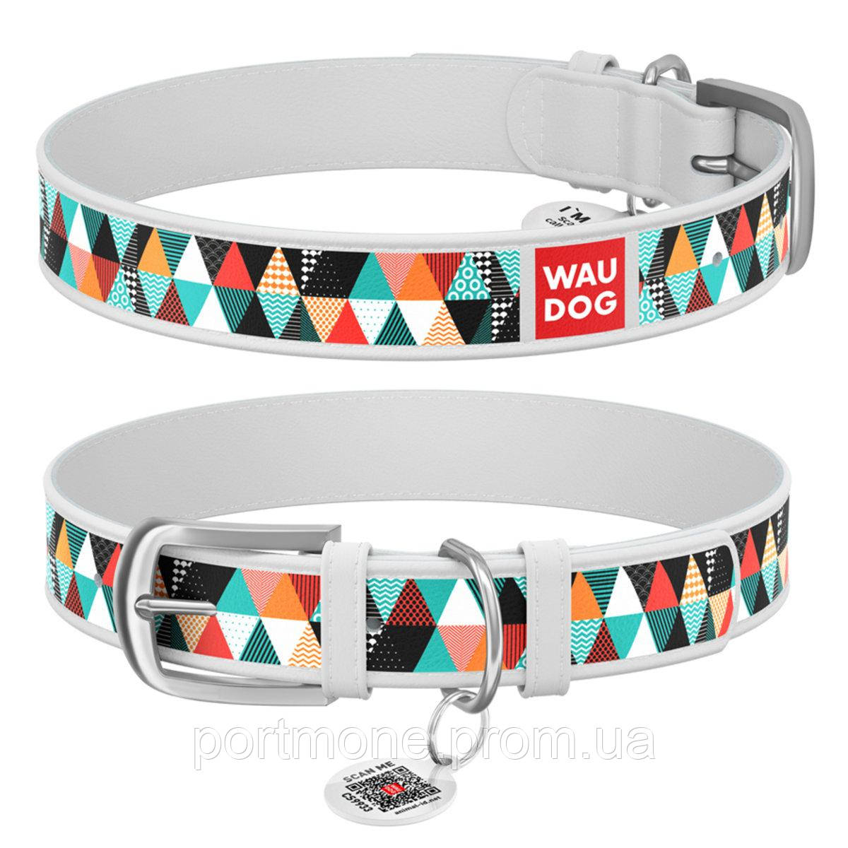 Ошейник WAUDOG Design Пэчворк 2 Металлическая Пряжка 12 Мм 21-29 См ...