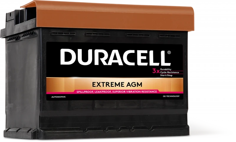 АКБ DURACELL AGM 60Ah 640A R+ Extreme DE60AGM