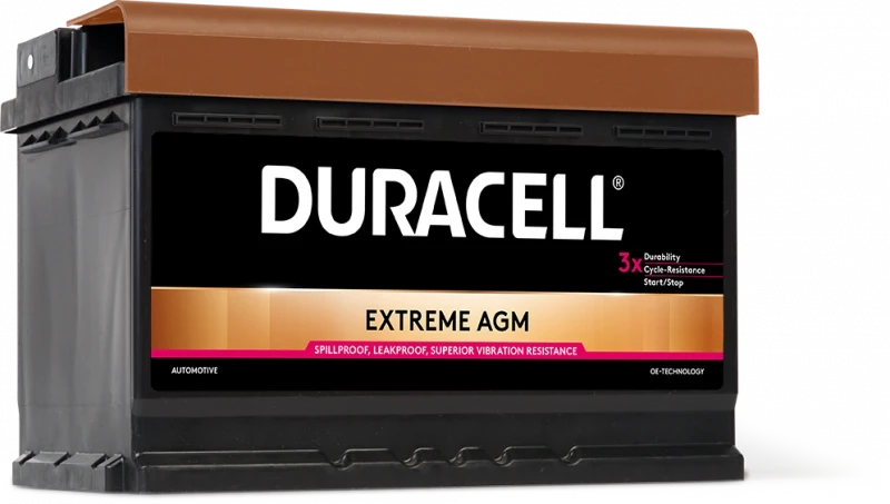 АКБ DURACELL AGM 70Ah 720A R+ Extreme DE70AGM