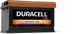 АКБ DURACELL AGM 80Ah 800A R+ Extreme DE80AGM
