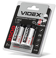 Аккумуляторная батарея VIDEX C/HR14 3500mAh блистер 2шт Ni-MH