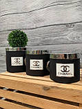 Коробка подарункова кругла Chanel. Колір білий. Розмір L, фото 5