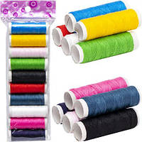 Від 6 шт. Набір ниток кольорових, 10 штук X4-100  купити дешево оптом в інтернет-магазині