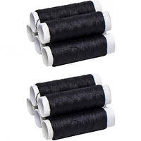 Від 6 шт. Набір ниток чорних, 10 штук X4-98  купити дешево оптом в інтернет-магазині