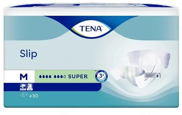 Підгузки для дорослих Tena Slip Super Medium 7 крапель 70-120 см 30 шт