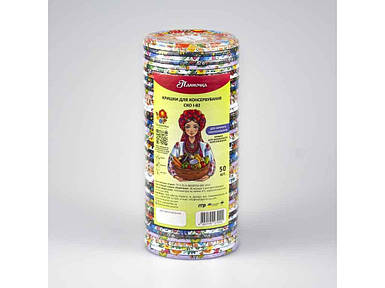 Кришка закаточна СКО 82мм (0,18) Петриківка (50шт в спайці) ТМ ПАННОЧКА FG