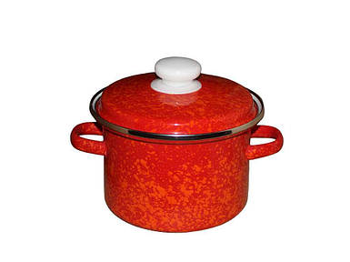 Каструля емальована 2,0л/4 циліндрична Галактика (I3110/4) ТМ IDILIA FG