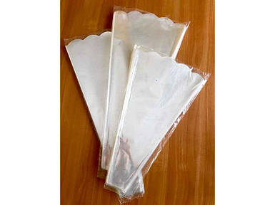 Пакет для квітів конусний прозорий 6*15*50 (100шт/уп) ТМ УПАКОВКИН FG