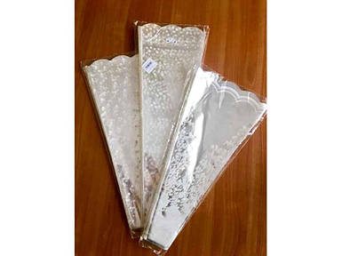 Пакет для квітів конусний малюнокмалюнок 6*15*60 (100шт/уп) ТМ УПАКОВКИН FG