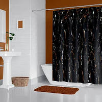 Штора широкая для ванной Tropik (Jackline) BlackStone Турция 240*200 см
