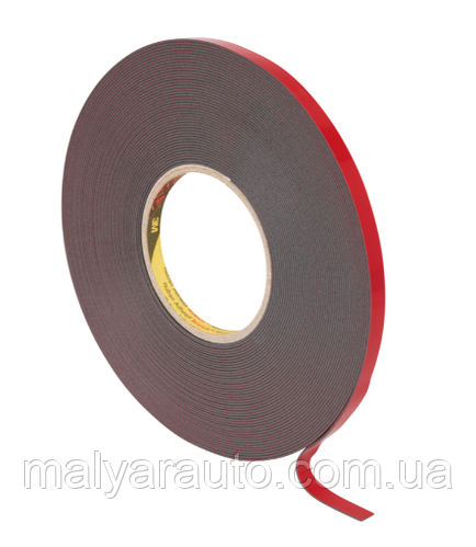 Скотч двухсторонний 3М 1100 толщ 1.1 мм, чорный 11006 6мм*5м (ID ...