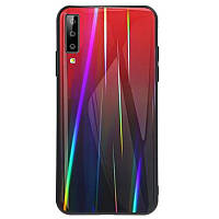 Чехол TPU+Glass Gradient Aurora Xiaomi Mi 9 (Красный)