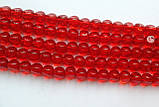 Бусина Куля фігурний колір червоний 8 мм, фото 3