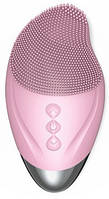 Імпульсна щітка для вмивання AVADONA. Масажна щітка для чищення обличчя. РожевийEStyle