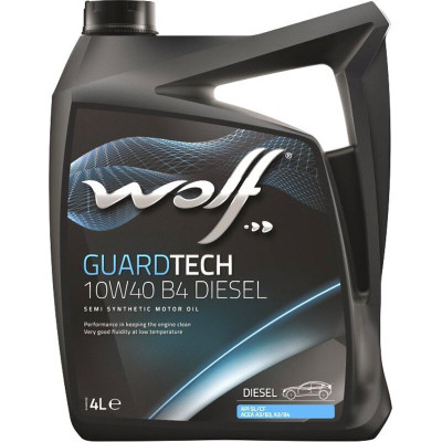 Моторное Масло Wolf GUARDTECH 10W40 B4 DIESEL 4л (8303715) — Купить ...