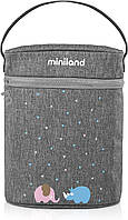 Miniland 89320 Изоляционная сумка для термосов и детских бутылочек, двойная сумка-холодильник Azure-Rose,