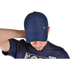 Кепка nike metal swoosh (синя), фото 3
