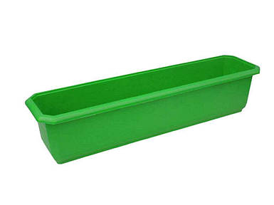 Ящик Кашпо балконне для квітів No1 690х180х154мм зеленню ТМ КОНСЕНСУС FG