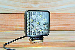 Світлодіодна LED фара робоча 27W/ 27Вт,(3Вт*9ламп) Вузький промінь
