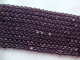 Бусина Куля фігурний колір фіолетовий 8 мм, фото 3