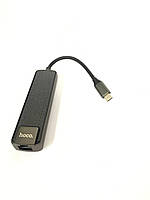 Usb хаб HB23 Hoco Type C to Usb 3.0+Usb 2.0+HDMI+Type C+RJ45