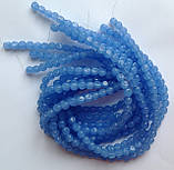 Бусина Куля фігурний колір волошковий нефрит 8 мм, фото 4