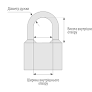 Навісний замок "АВАНТЕК" BC2-2A (фінський ключ), фото 2