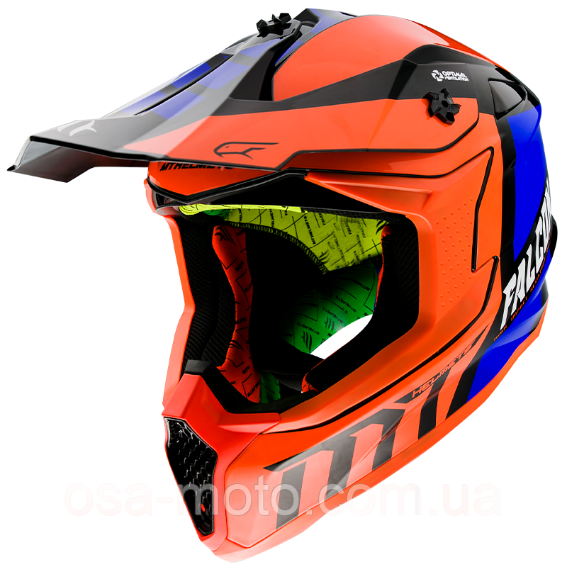 Мотошлем кросовый MT FALCON Energy Gloss Orange
