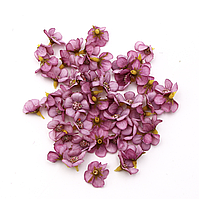 Квітка штучна Фіалка 2 см 5 шт Темно-рожевий