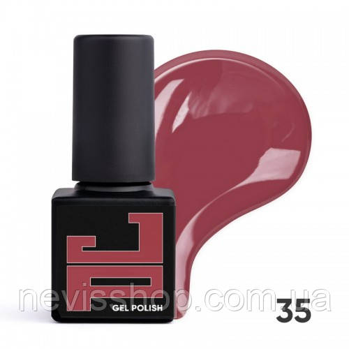 Гель-лак Jerden Proff 035 Violet brown фіолетово-коричневий, 5 мл