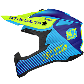 Мотошлем MT FALCON System Gloss Fluor Yellow