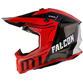 Мотошлем MT FALCON Warrior C5 Gloss Pearl Red