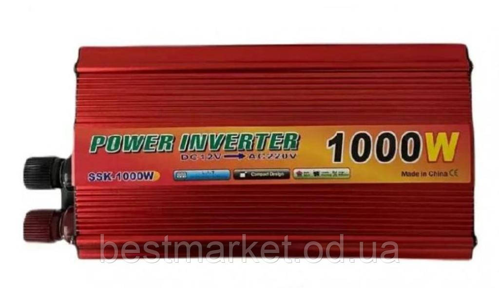 Перетворювач Напруги Інвертор 1000W 12 V UN-3054 (work 660W)
