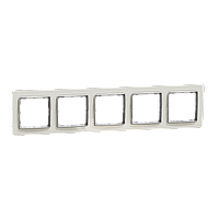 Рамка 5-постова  Штучне Біле скло Sedna Elements Schneider Electric SDD360805