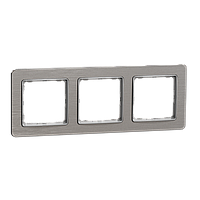Рамка 3-постова Матовий алюміній Sedna Elements Schneider Electric SDD370803