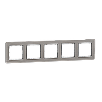 Рамка 5-постова Матовий алюміній Sedna Elements Schneider Electric SDD370805