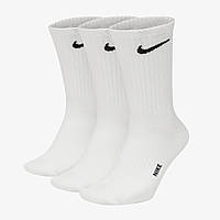 Мужские носки Nike Stay Cool White 41-45 белые высокие демисезонные носочки найк Premium