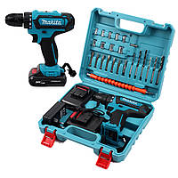 Аккумуляторный шуруповерт Makita 550DWE 24V 5A/h, шуруповерт Макита с набором инструментов и гибким валом