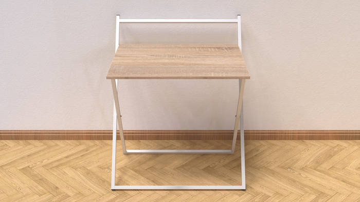 Купить Стол трансформер Компакт 1 Ferrum-decor 750x790x720 Белый металл ...