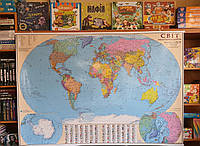 Карта мира политическая крупная