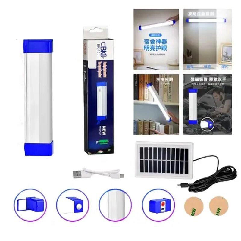 Акумуляторна лампа Cbk Bk-500 із сонячною панеллю та магнітами 50 см, фото 1