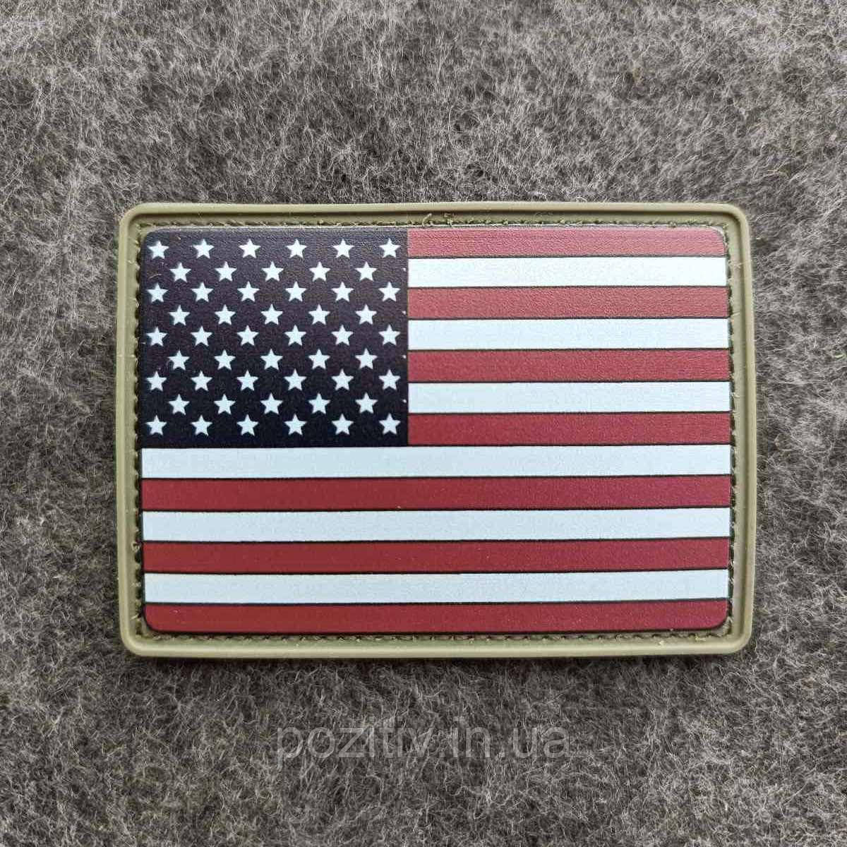 Шеврон на липучке прапор США