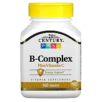 21st Century, комплекс витаминов группы B с витамином C, 100 таблеток Днепр
