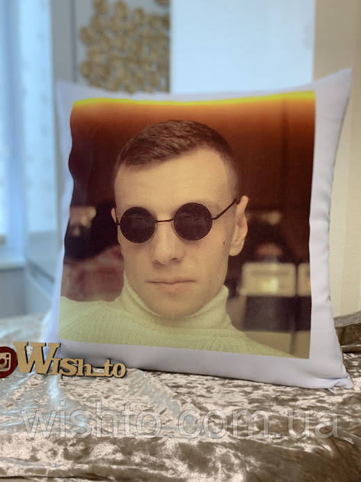 Подушка з Вашим фото (плюш)