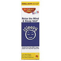 Bioray, NDF Sleepy для детей, Relax The Mind & Sleep Well (расслабление и крепкий сон), со вкусом кленового в