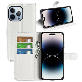 Чохол-книжка Litchie Wallet для Apple iPhone 14 Pro White