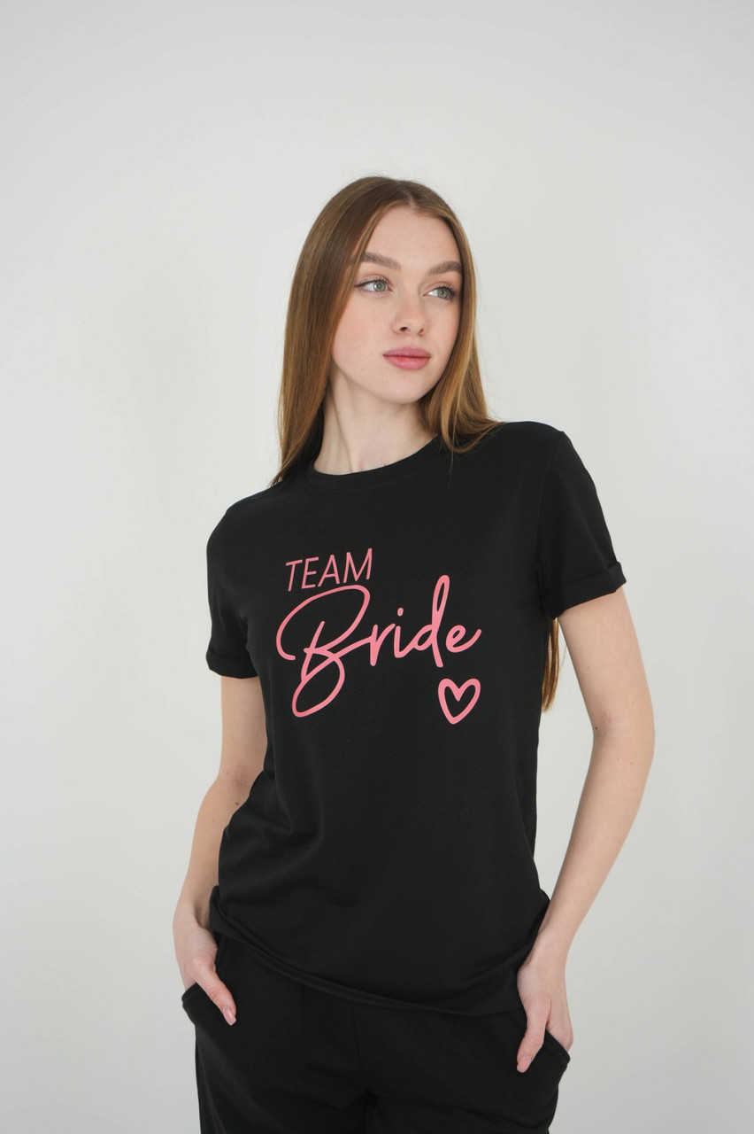 Жіноча футболка з принтом Team Bride