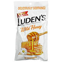 Luden's, Леденцы с пектином, успокаивающее средство для полости рта, дикий мед, 30 капель для горла Киев